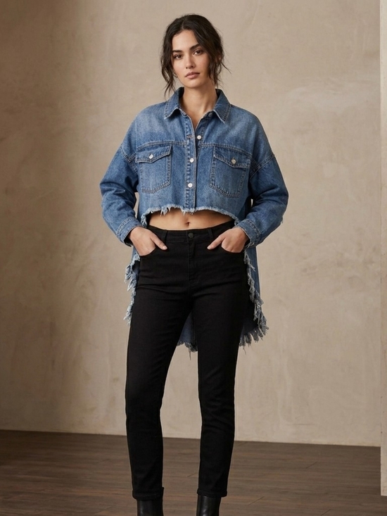 BBJ Los Angeles Tops - Women's Black High-Rise Skinny Jeans - Unbranded